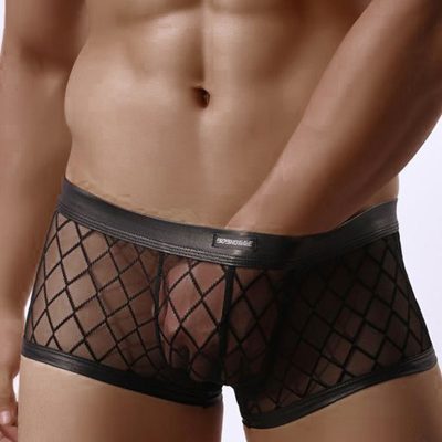 Boxer noir transparent