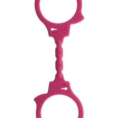 Menottes silicone stretchy - rose