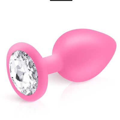 Plug bijou silicone rose L - Hidden Eden