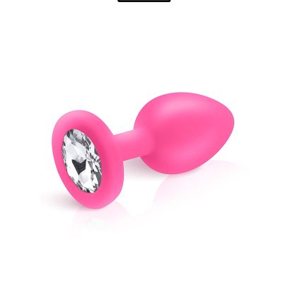 Plug bijou silicone rose S - Hidden Eden