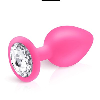 Plug bijou silicone rose M - Hidden Eden